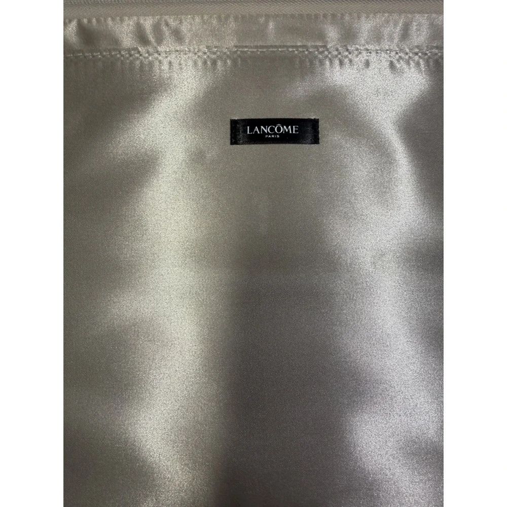 Lancome Gold Rose Color Makeup Organized Bag Case with Handle